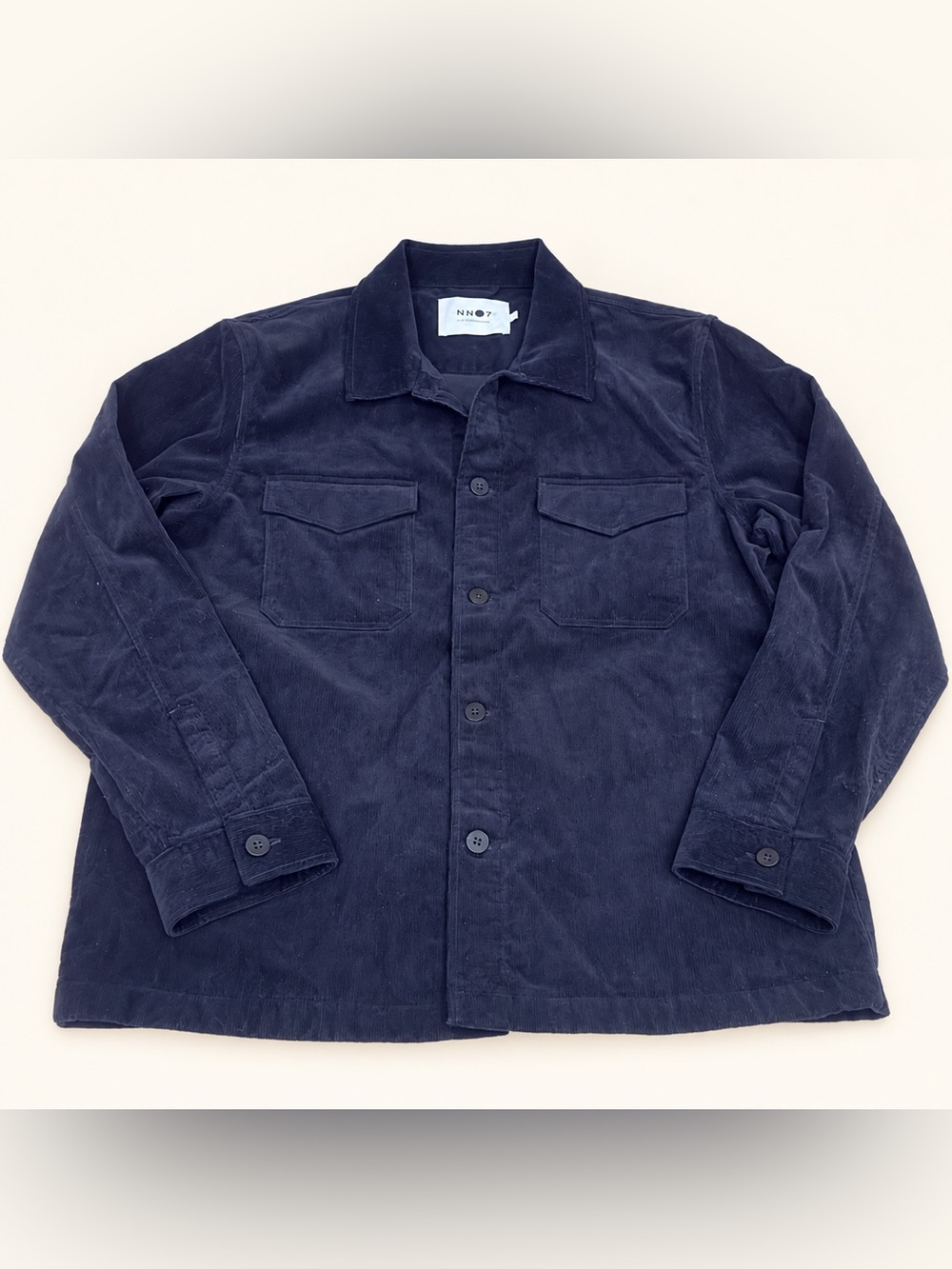 NN07 Bernard 1323 Black Corduroy Overshirt Shirt Jacket Men’s XL NWOT